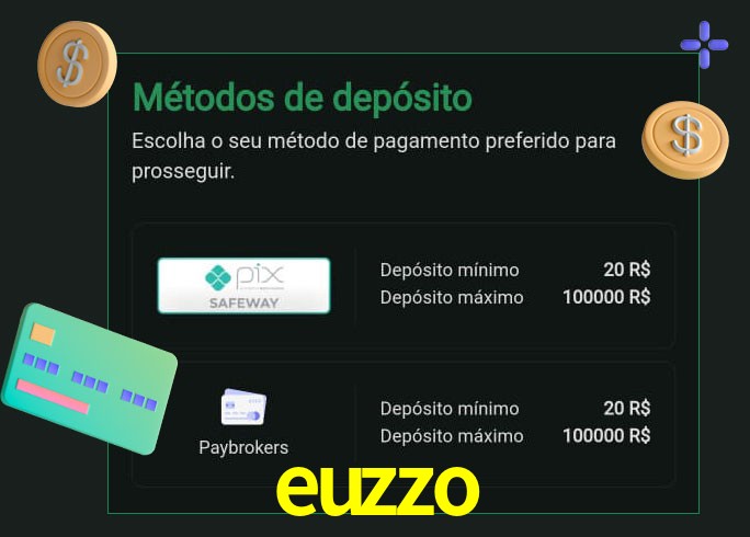 O cassino euzzo oferece uma grande variedade de métodos de pagamento
